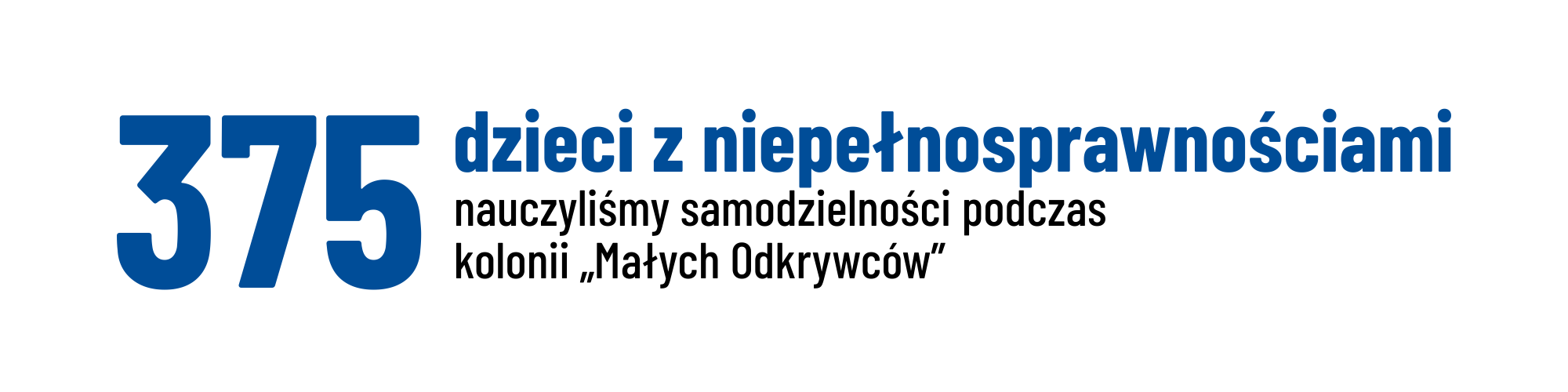 375 dzieci z niepełnosprawnościami nauczyliśmy samodzielności podczas kolonii „Małych Odkrywców”